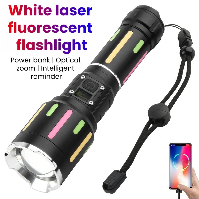 Outdoor Power Lights - 고출력 백색광 형광 손전등 충전식 줌