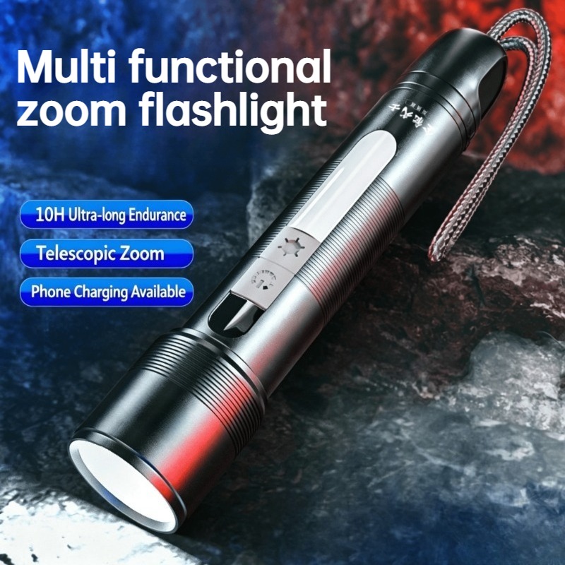 다기능 LED 손전등 줌 가능 COB 사이드 라이트 충 - Outdoor Power Bank 리뷰 및 가격