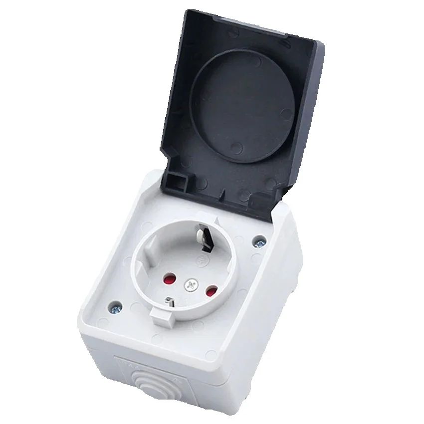 1pcs 16A 표면 장착형 야외 방수 전원 벽면 소켓 - Outdoor Kitchen Power Outlet 리뷰 및 가격