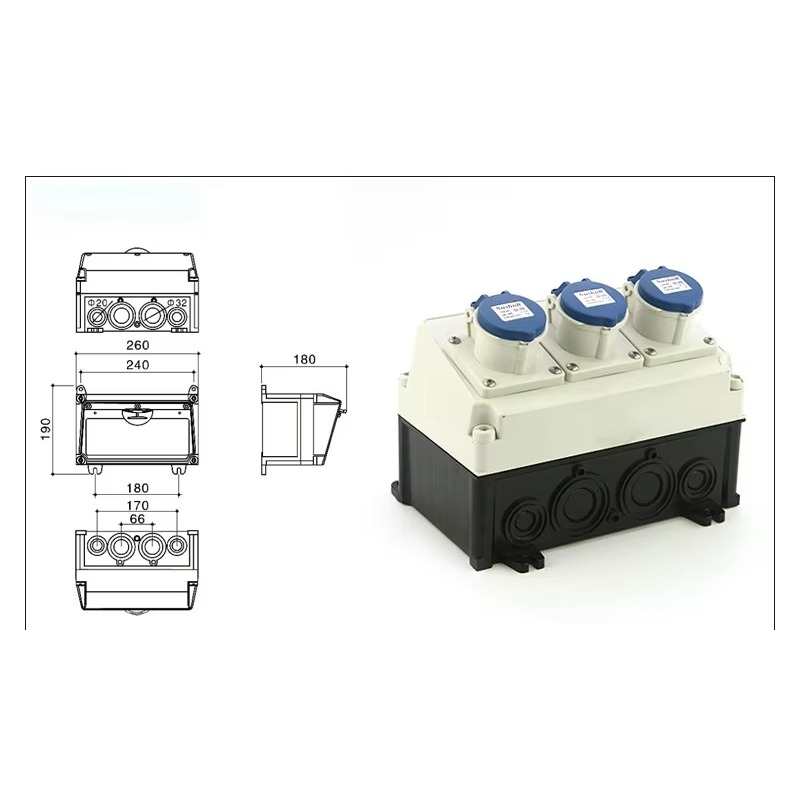 32A IP65 방수 야외 플라스틱 벽걸이형 배전함 전 - Outdoor Power Distribution Board 리뷰 및 가격