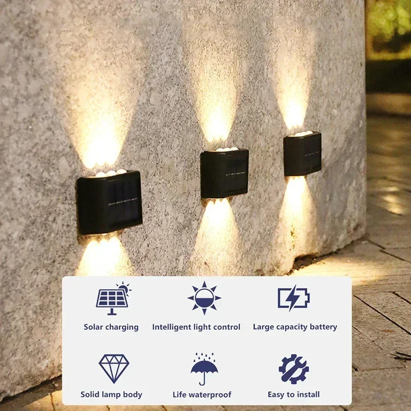 LED 태양광 조명 야외 방수 솔라 벽등 위아래 발광  - Outdoor Power Lights 리뷰 및 가격