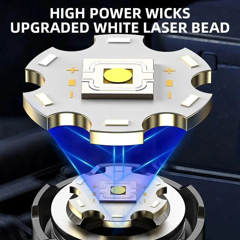 강력한 LED 휴대용 손전등 휴대용 충전식 텔레스코픽  - Outdoor Power Lights 리뷰 및 가격