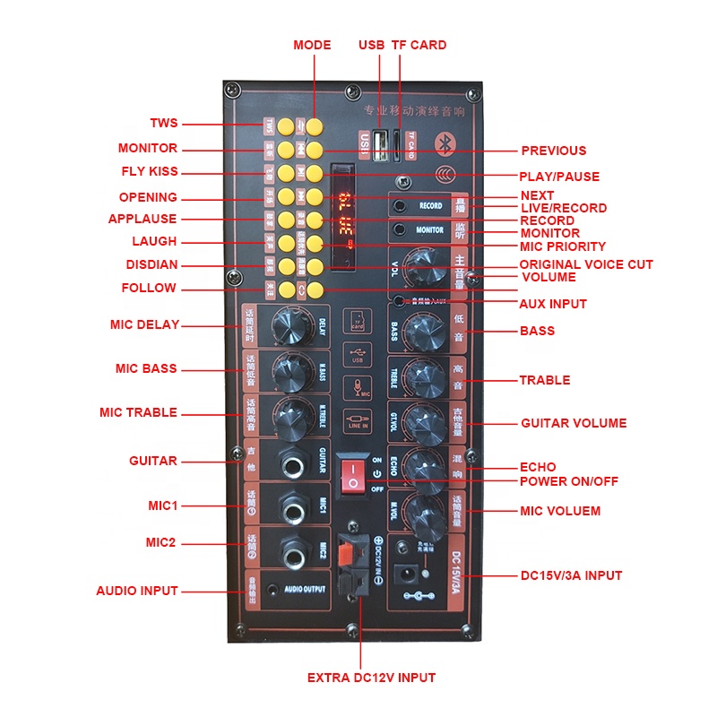 고품질 좋은 음질 강력한 출력 120W 12인치 나무  - Quality Outdoor Power 리뷰 및 가격