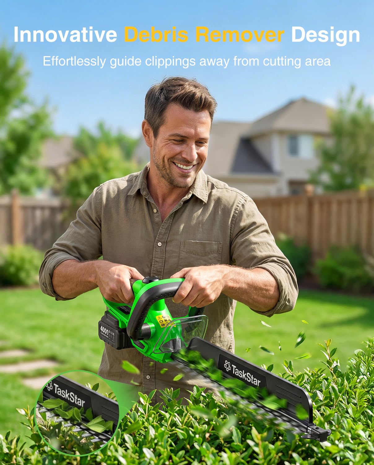 TaskStar 22인치 전기 헤지 트리머(180도 회 - Lawn Mower Battery 리뷰 및 가격
