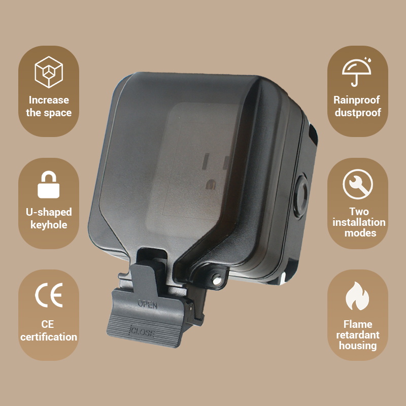 Avoir IP66 벽 방수 소켓 단일 상자 전기 콘센 - Outdoor Power Hub 리뷰 및 가격