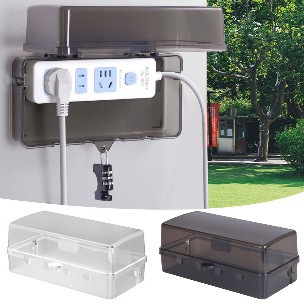 휴대용 플라스틱 플러그 박스 도난 방지 방수 연장 코드 - Outdoor Power Strip With Cover 리뷰 및 가격
