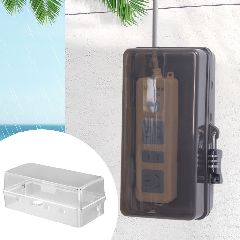 휴대용 플라스틱 플러그 박스 도난 방지 방수 연장 코드 - Outdoor Power Strip With Cover 리뷰 및 가격
