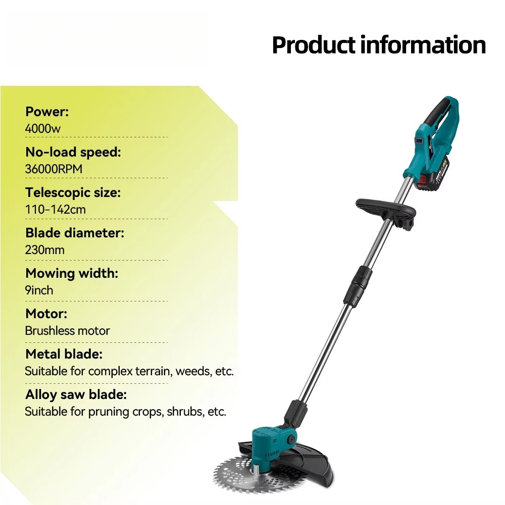 4000W 전기 잔디깎이, 잔디 절단용, 20000mA - Lawn Mower Battery 리뷰 및 가격