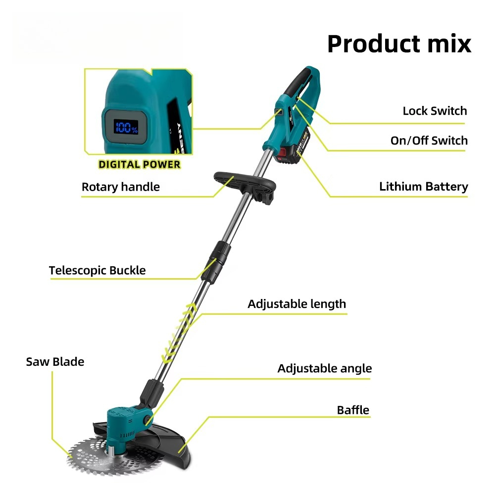 4000W 전기 잔디깎이, 잔디 절단용, 20000mA - Lawn Mower Battery 리뷰 및 가격