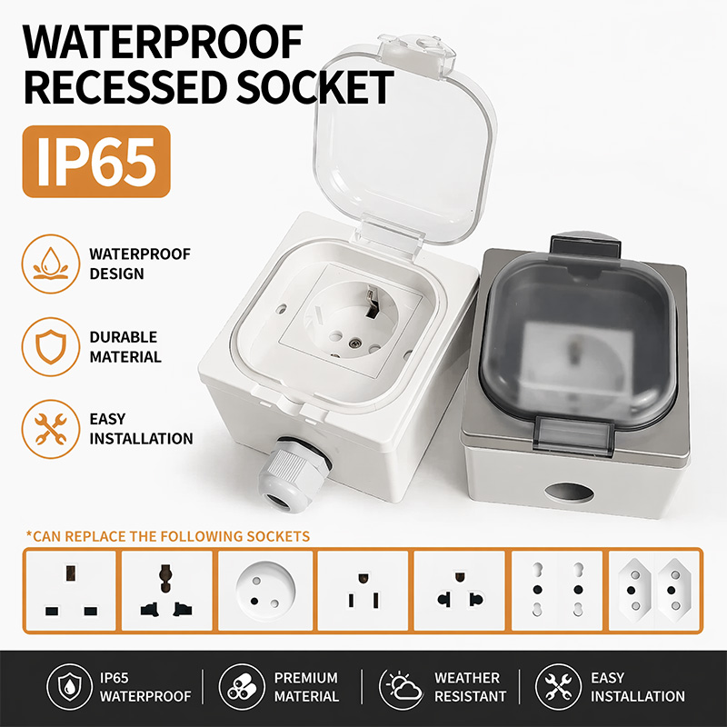 IP65 방수 야외 소켓 박스 벽 매립형 전원 콘센트  - Outdoor Kitchen Power Outlet 리뷰 및 가격