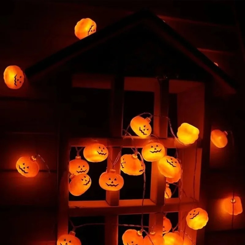 배터리로 작동되는 할로윈 호박 스트링 조명 20LED, - Outdoor Power Lights 리뷰 및 가격
