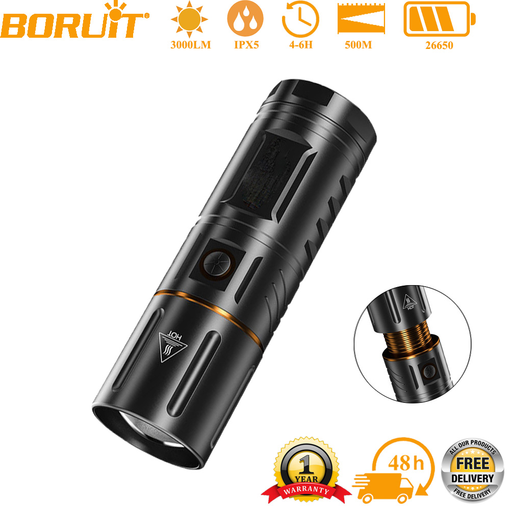 BORUiT 울트라 브라이트 3000LM LED 손전등 - Outdoor Power Bank 리뷰 및 가격