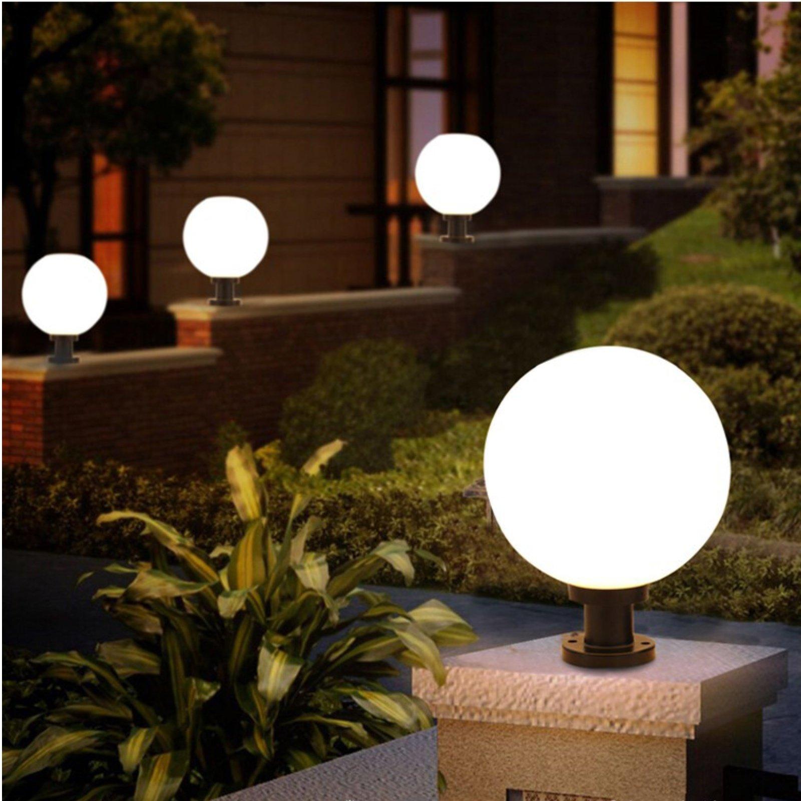 황혼부터 새벽까지 야외 조명 램프 구형 태양광 기둥 램 - Outdoor Power Lights 리뷰 및 가격